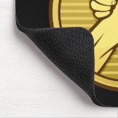 アームレスリング金ゴールド マウスパッド (コーナー)