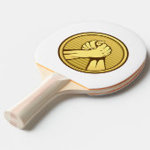 アームレスリング金ゴールド 卓球ラケット (正面アングル)