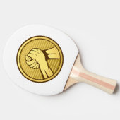 アームレスリング金ゴールド 卓球ラケット (横)