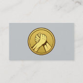 アームレスリング金ゴールド 名刺 (裏面)