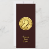 アームレスリング金ゴールド 招待状 (正面)