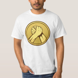アームレスリング金ゴールド Tシャツ