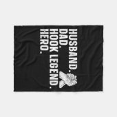 アームレスリング アームレスラー 夫。父。フック伝説 フリースブランケット (正面(横))