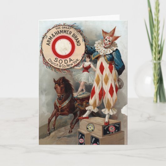 アーム&ハンマーソーダのヴィンテージ広告 カード (正面)