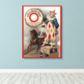 アーム&ハンマーソーダのヴィンテージ広告 キャンバスプリント (インサイチュ (ウッドフロア))