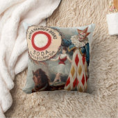 アーム&ハンマーソーダのヴィンテージ広告 クッション (ブランケット)