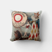 アーム&ハンマーソーダのヴィンテージ広告 クッション (正面)