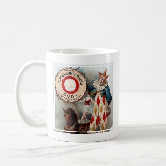 アーム&ハンマーソーダのヴィンテージ広告 コーヒーマグカップ (左)