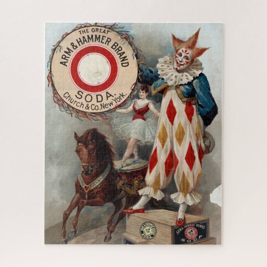 アーム&ハンマーソーダのヴィンテージ広告 ジグソーパズル (縦)