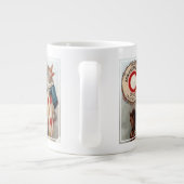 アーム&ハンマーソーダのヴィンテージ広告 ジャンボコーヒーマグカップ (裏面)