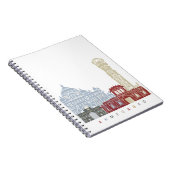 アーメダバードのスカイラインポスター ノートブック (右側)