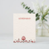 アーメダバードインド旅行はがき ポストカード (スタンド正面)