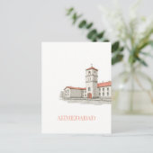 アーメダバードインド旅行はがき ポストカード (スタンド正面)