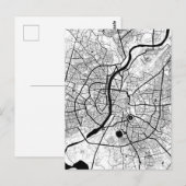 アーメダバード グジャラート州 地図 ポストカード (正面/裏面)