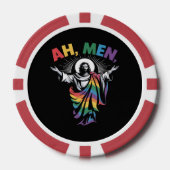 アーメンおもしろLGBTゲイプライド ポーカーチップ (正面)