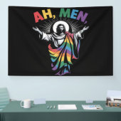 アーメンおもしろLGBTゲイプライド 横断幕 (トレードショー)