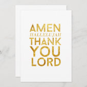 アーメンハレルヤ聖歌はDesk Card主感謝していしています サンキューカード (正面/裏面)