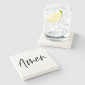 アーメン大理石コースター ストーンコースター (横)