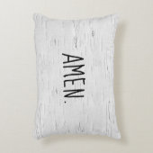 アーメン文字オン樺の木ツリーアクセントピロー アクセントクッション (正面(垂直))