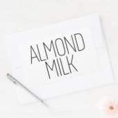 アーモお洒落ンドミルク 長方形シール (封筒)