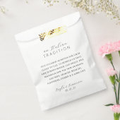 アーモイタリアンンドス結婚トラディションメッセージカード フェイバーバッグ (封をした状態)