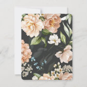 アーモダンチイニシャル数々のイベント結婚式RSVP (裏面)