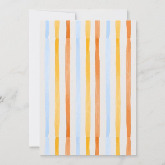 アーモダンチエレガントデニム&スピリッツ夏誕生日 招待状 (裏面)