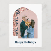 アーモダンチカスタムフォトピンクの葉 シーズンポストカード (正面)