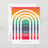 アーモダンチデザインレインボーニューイヤー シーズンポストカード (正面/裏面)