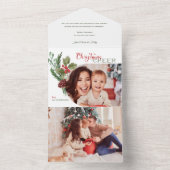 アーモダンチフローラクリスマス応援スクリプト写真 オールインワン招待状 (内側)