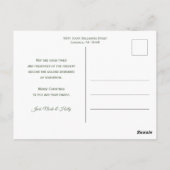 アーモダンチフローラクリスマス応援スクリプト写真 ポストカード (裏面)