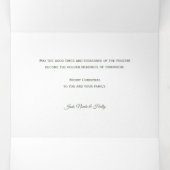 アーモダンチフローラクリスマス応援スクリプト写真 三つ折りクリスマスカード (内部中)