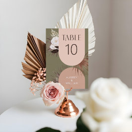 アーモダンチボヘミアンシックボホウォーター花模様 テーブルナンバー