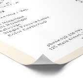 アーモダンチミニマルサロン価格表 ポスター (角)