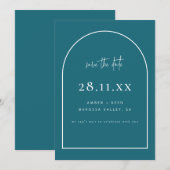 アーモダンチレトロミニマルティール（緑がかった色）グリーン セーブザデート (正面/裏面)