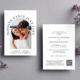 アーモダンチ写真QRコードNothing ファンシー Just Love 招待状