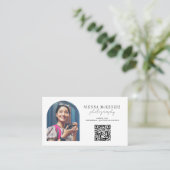 アーモダンチ撮影プロフェッショナルQRコード 名刺 (スタンド正面)