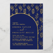 アーモダンチ結婚のホイル招待状 箔招待状 (正面)