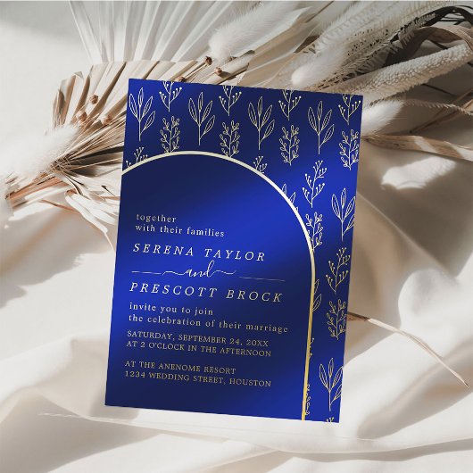 アーモダンチ結婚のホイル招待状 箔招待状