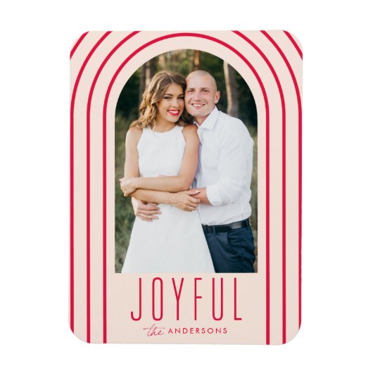 アーモダンチ赤面&レッドホリデーフォト マグネット (縦)