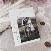 アーモダンチ |クリームフォイルのクリスマスフォト 箔シーズンカード