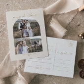 アーモダンチ |クリームフォトコラージファミリークリスマス シーズンポストカード