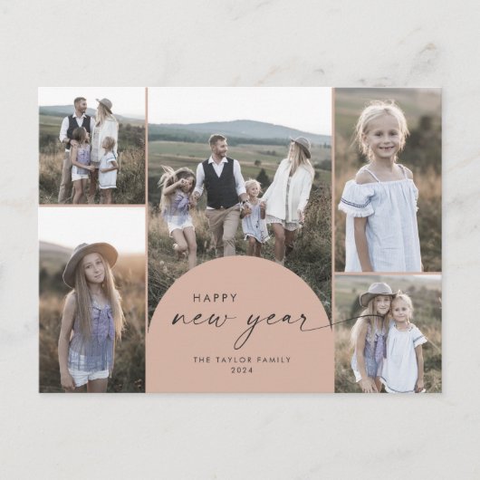 アーモダンチ |サーモン数々のフォトファミリー シーズンポストカード (正面)