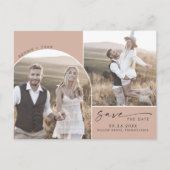 アーモダンチ |サーモンQRコード2 Photo the Date インビテーションポストカード (正面)