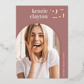 アーモダンチ |フォイル卒業発表 箔招待状 (正面)