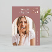 アーモダンチ |フォイル卒業発表 箔招待状 (立ち正面)