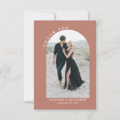 アーモダンチ・ボホ結婚の感謝 サンキューカード (正面)