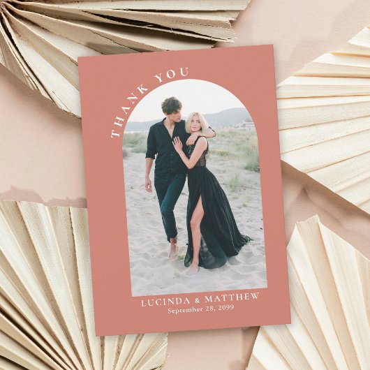 アーモダンチ・ボホ結婚の感謝 サンキューカード