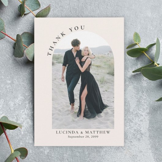 アーモダンチ・ボホ結婚の感謝 サンキューカード