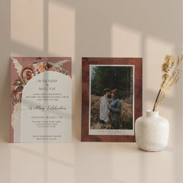 アーモダンチBOHO水彩フローラパンパスグラス 招待状